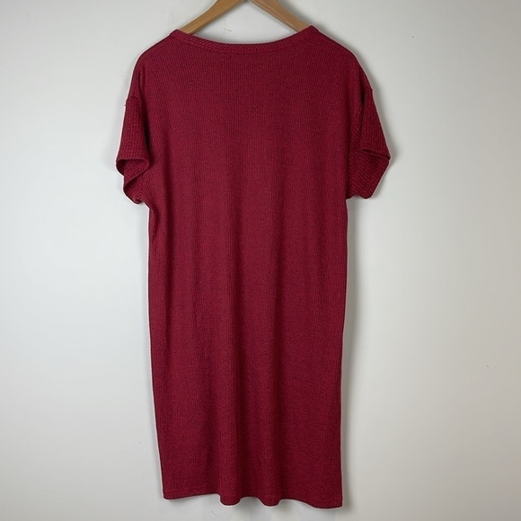 Rag & Bone Red T-Shirt Dress - Size Large - Picture 5 of 8